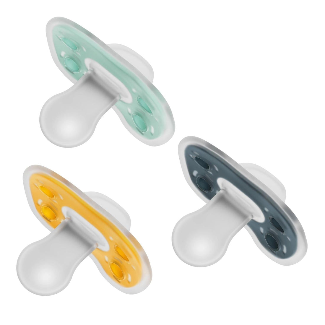 Dr. Brown's Advantage One-Piece Silicone Pacifiers 6–18 Months 3-Pack – Neutral – official product image 04