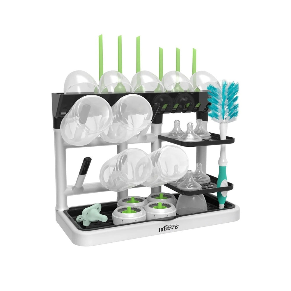 DR. BROWN'S Dr. Brown's Drying Tower Four-tier rack with vertical pegs and compartments for bottles img 1/8
