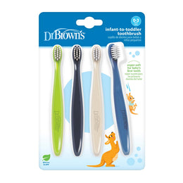 Dr. Brown's Infant-to-Toddler Toothbrushes 4-Pack