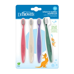 Dr. Brown's Infant-to-Toddler Toothbrushes 4-Pack