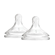 Dr. Brown's Natural Flow Options+ Silicone Wide-Neck Nipple 2-Pack