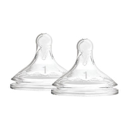Dr. Brown's Natural Flow Options+ Silicone Wide-Neck Nipple 2-Pack