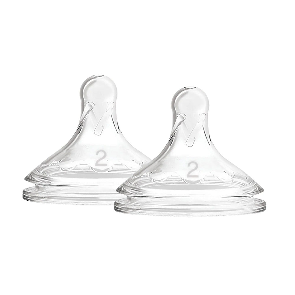 Dr. Brown's Natural Flow Options+ Silicone Wide-Neck Nipple 2-Pack