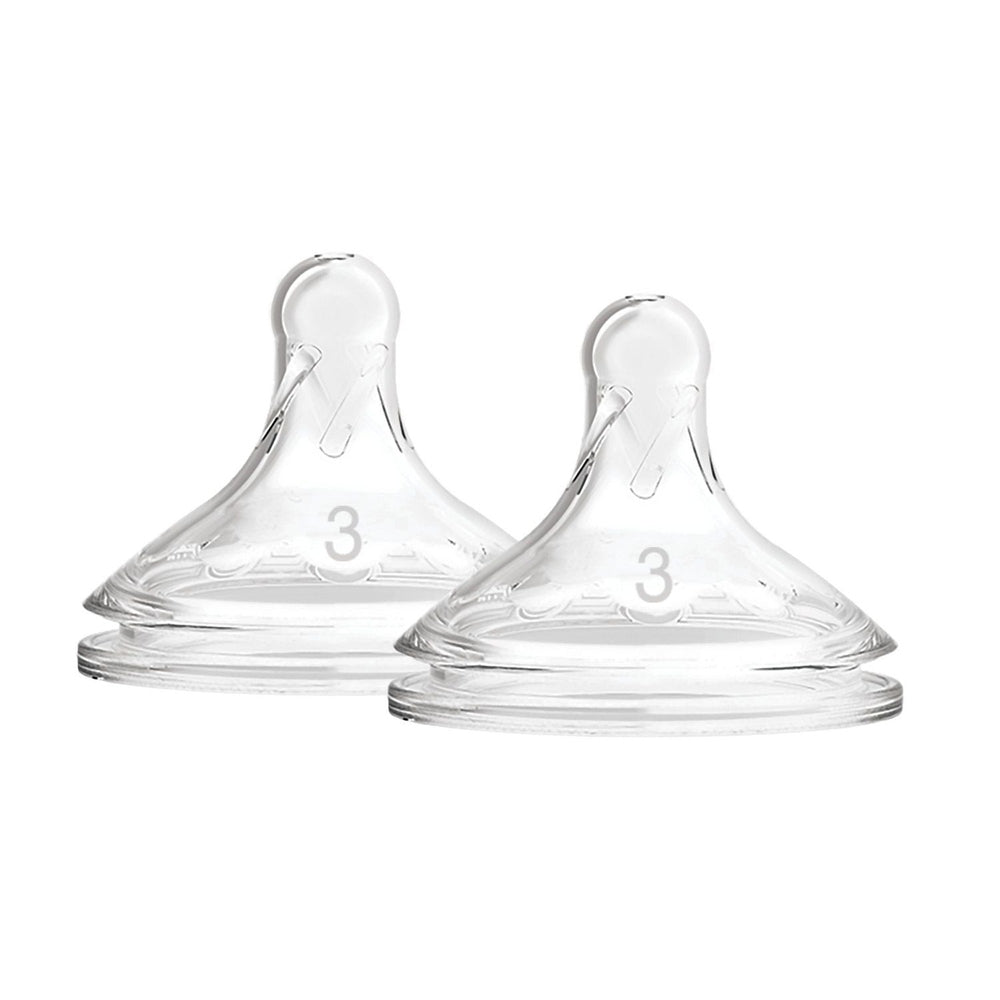 Dr. Brown's Natural Flow Options+ Silicone Wide-Neck Nipple in Clear