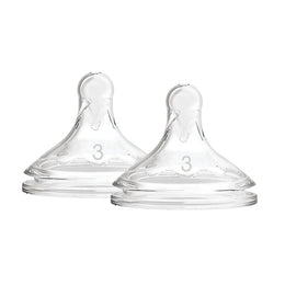 Dr. Brown's Natural Flow Options+ Silicone Wide-Neck Nipple 2-Pack