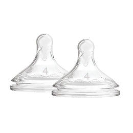 Dr. Brown's Natural Flow Options+ Silicone Wide-Neck Nipple 2-Pack