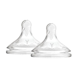 Dr. Brown's Natural Flow Options+ Silicone Wide-Neck Nipple 2-Pack