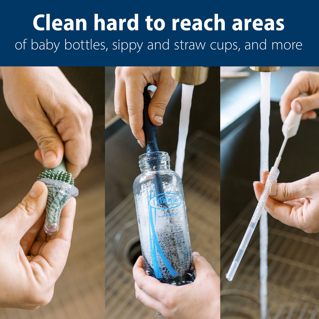 Dr. Brown's Silicone Cleaning Brush Set – official product image 03
