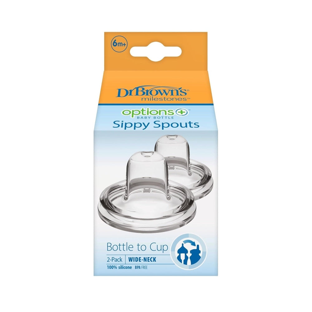 Dr. Brown's Options+ Sippy Spouts in Clear Silicone (2-Pack)