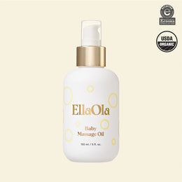 EllaOla Fragrance Free 100% USDA Organic Baby Massage Oil 150ml