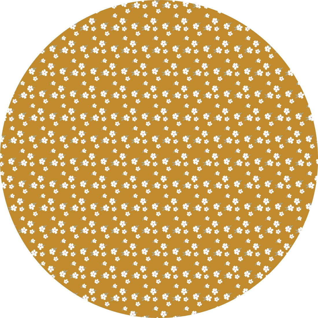 Close-up of the Golden Blooms Ribbed print