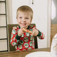Emerson and Friends Let It Snow Two-Piece Bamboo Long Sleeve Kids Pajama Set