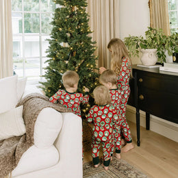 Emerson and Friends Let It Snow Two-Piece Bamboo Long Sleeve Kids Pajama Set