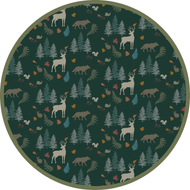 Emerson And Friends Midnight Forest Bamboo Convertible Footie Romper Green And Multi