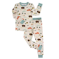 Emerson and Friends On the Ranch Two-Piece Bamboo Long Sleeve Kids Pajama Set