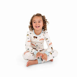 Emerson and Friends On the Ranch Two-Piece Bamboo Long Sleeve Kids Pajama Set