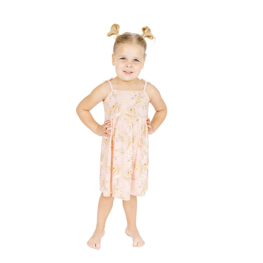 Emerson And Friends Spring Meadow Bamboo Sundress Pink And Multi