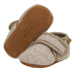 En Fant Baby Wool Slippers Sand Melange