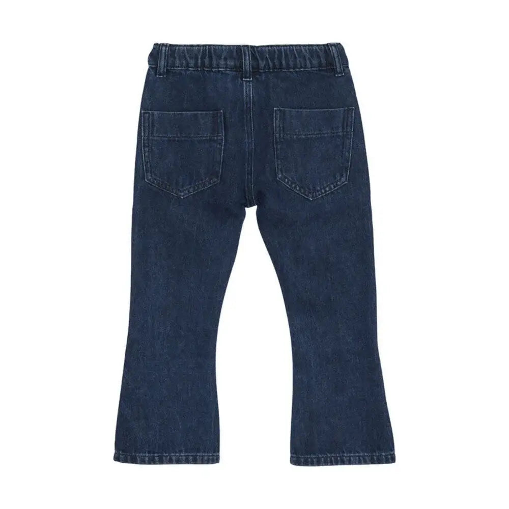 EN FANT girls denim jeans dark blue with back pockets and elastic waistband