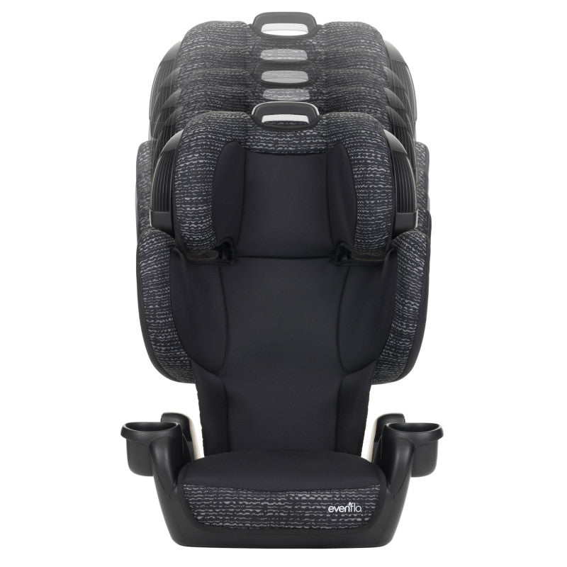 Evenflo Revolve360 Extend rotational all-in-one car seat in Revere Gray with Quick Clean cover