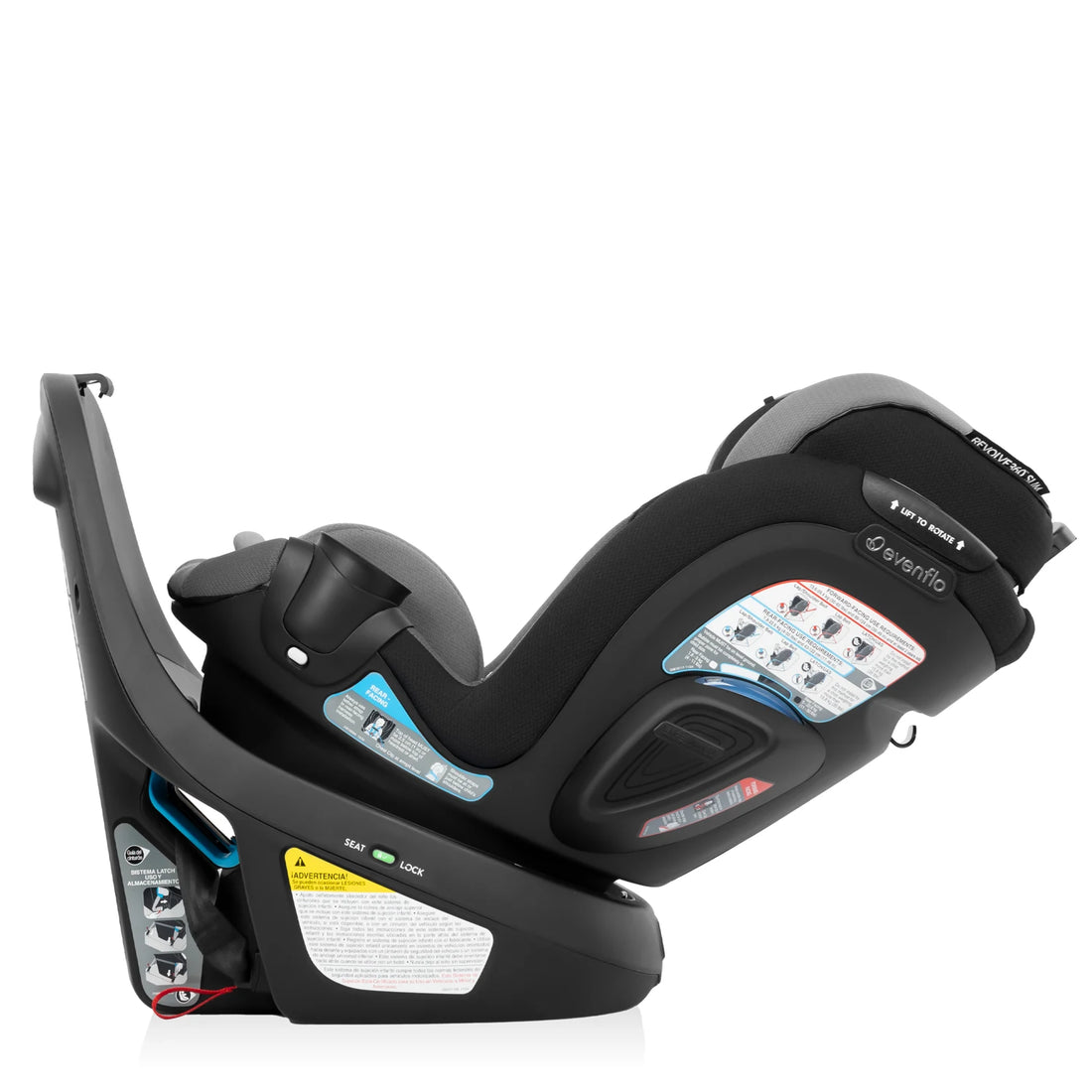 Evenflo Revolve360 Slim obsidian black rear facing
