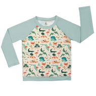 Emerson And Friends Explore Florida Long Sleeve Baseball Rash Guard Shirt Beige/Multi