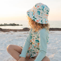Emerson And Friends Explore Florida Reversible Bucket Hat Beige/Multi