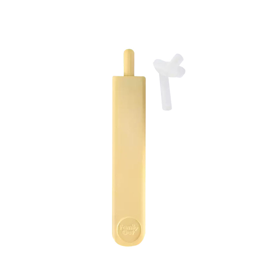 FAMILY OUT spout and straw replacement set for Ice Pop Water Bottle, 2-piece yellow kit with clear straw