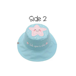 Flapjackkids Reversible Kids Sun Hat Narwhal & Starfish