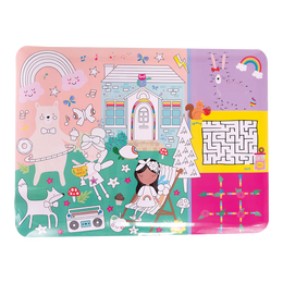 Floss and Rock Colouring Fun and Games Mat