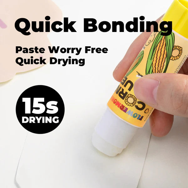 Flower Monaco glue sticks, corn-based adhesive with 15s quick drying by FLOWER MONACO brand