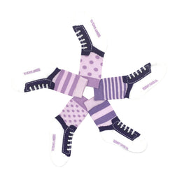 Friday Sock Co. Baby Purple & Lilac Sneaker Socks 0-1Y
