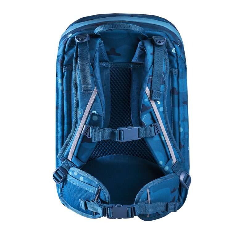 Frii Of Norway school backpack Ninja Blue, 20-25L with padded shoulder straps and chest strap