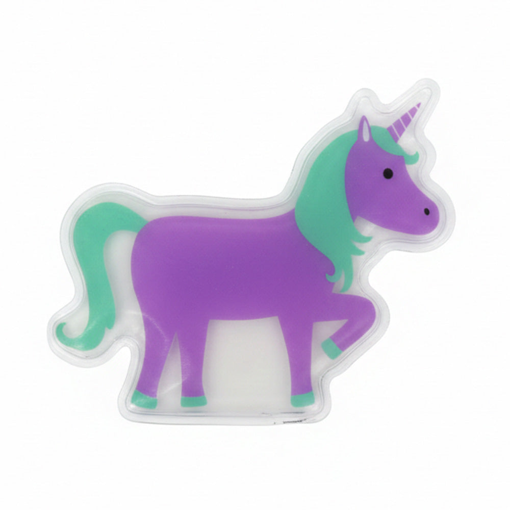 Funkins Gel Ice Packs Ice Pack in Purple unicorn-shaped with Green mane