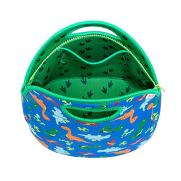 Funkins Insulated Lunch Bag Dinosaur Blue