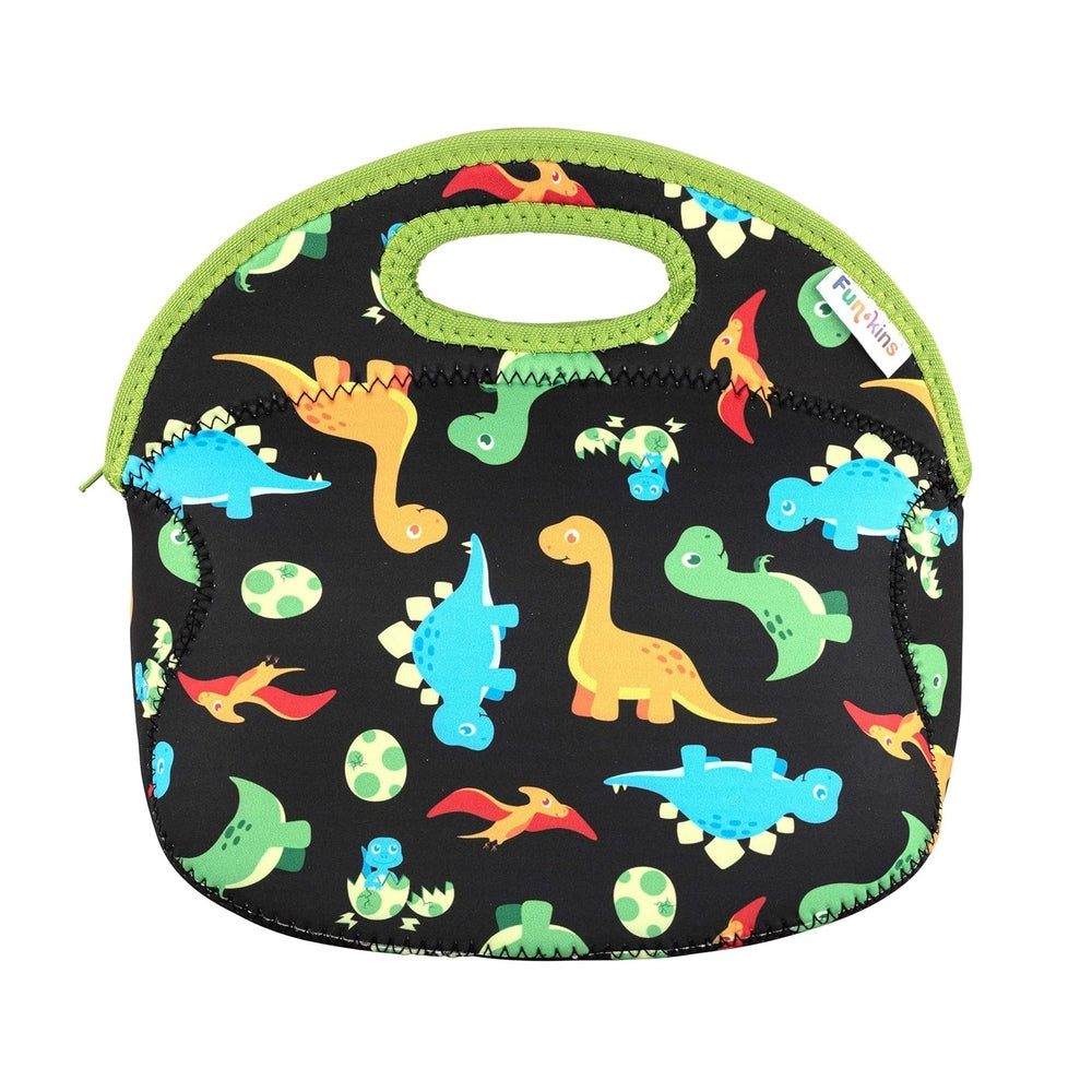 Funkins Insulated Lunch Bag Dinosaurs Black