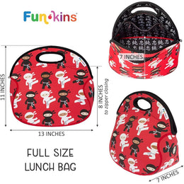 Funkins Insulated Lunch Bag Ninjas