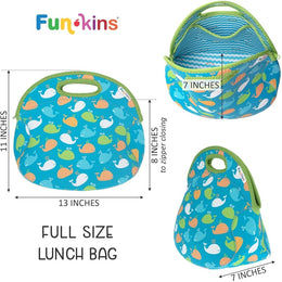 Funkins Insulated Lunch Bag Sea Turtles