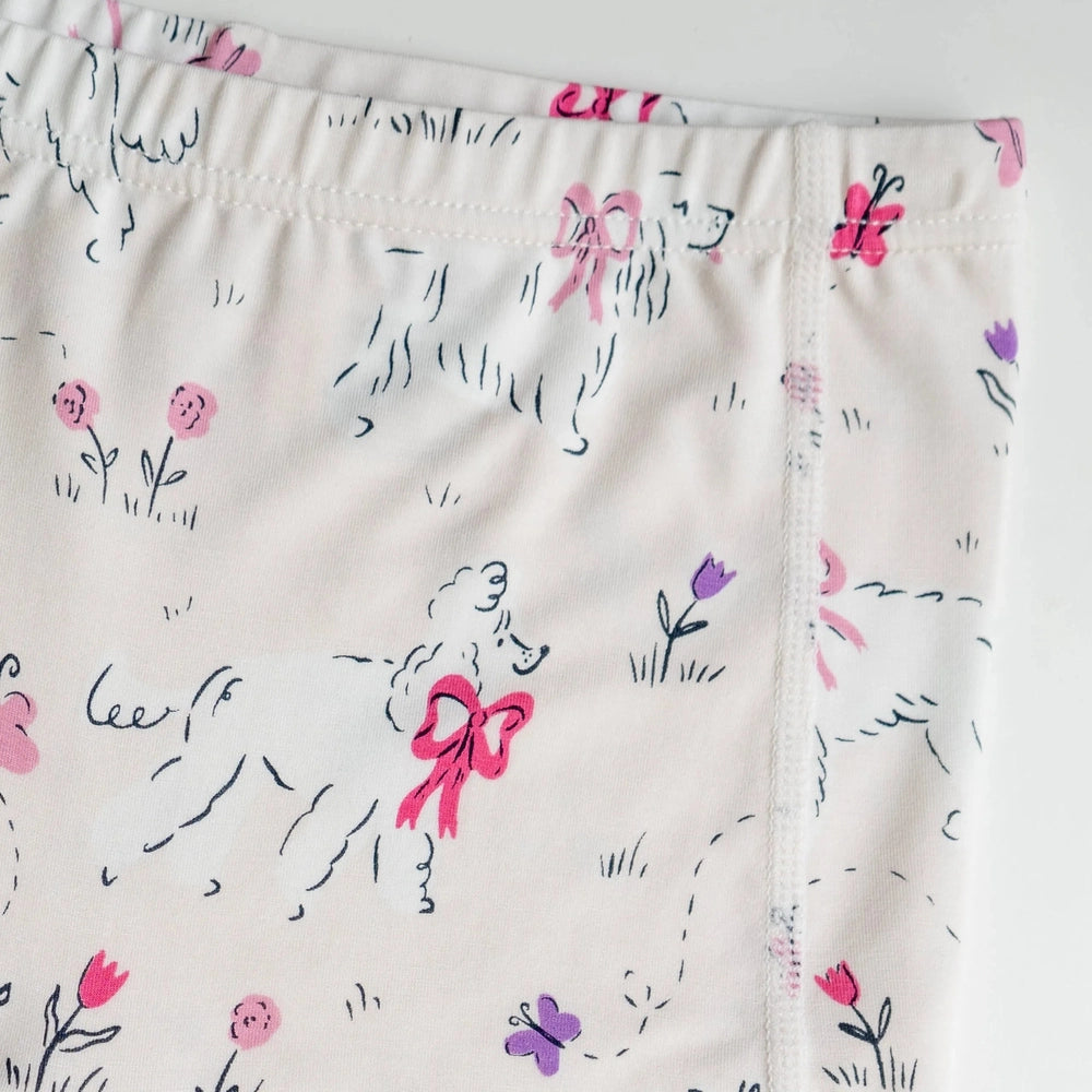 NEST DESIGNS Nest Designs Bamboo Girls Boy Short Underwear Doggie Meadow/Very Squirrelly elastic gathered waistband with center seam img 2/5