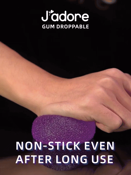 Gum Droppable Squish Toy non-stick even after long use animated GIF