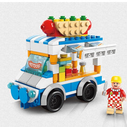 Handsome Building Block Series Hotdog Stal167pcs