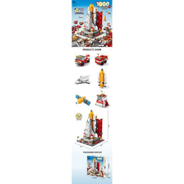 Handsome Building Block Series Rocket Launch Site 1000pcs