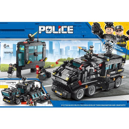 Handsome Building Block Series Satellite Armored Vehicle 1459pcs