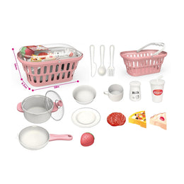 Handsome Kitchen Set Basket With Frying Pan 16pcs