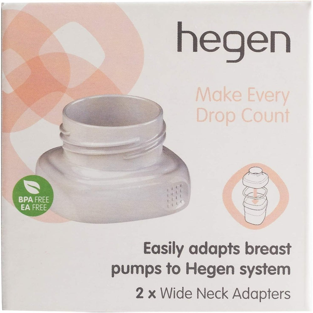 Hegen PCTO Wide Neck Adapters (2-pack), BPA-free, for Hegen breast pump compatibility