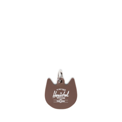 Herschel Cat Bag Charm in Orange Cat, rear view.