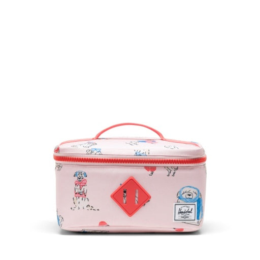 Herschel Heritage Lunch Box Little Herschel in Fashion Dogs, front view.