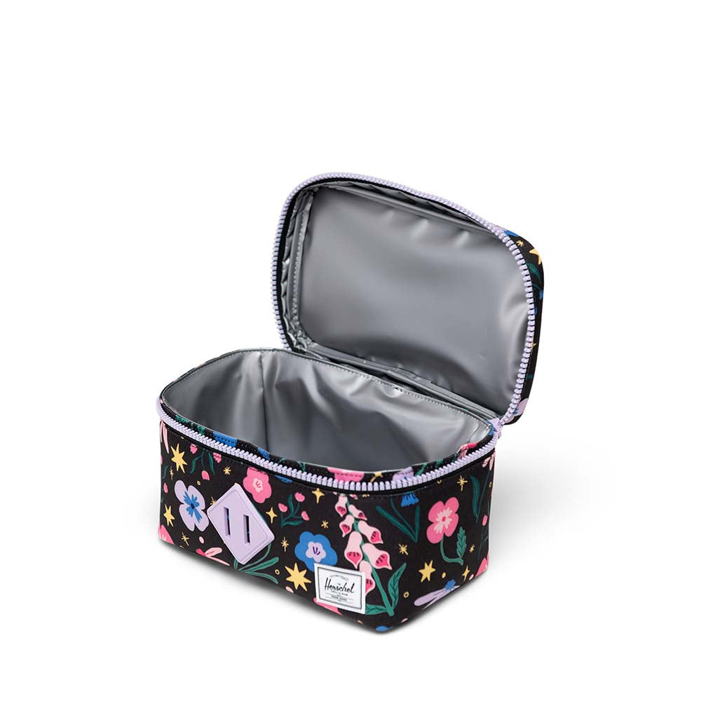 Herschel Heritage Lunch Box Little Herschel in Enchanted Garden, open insulated interior view.