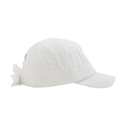 Huttelihut Cap Embroidery Antique White