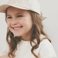 Huttelihut Cap in Liberty Fabric Double Cream